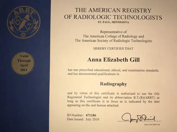 ana gill american registry radiological technologists 3d ultrasound