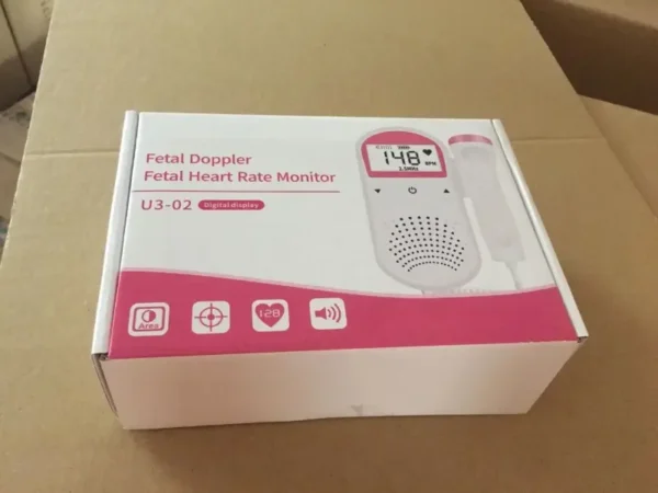 baby fetal doppler heartbeat monitor built in 2.5mhz probe usa