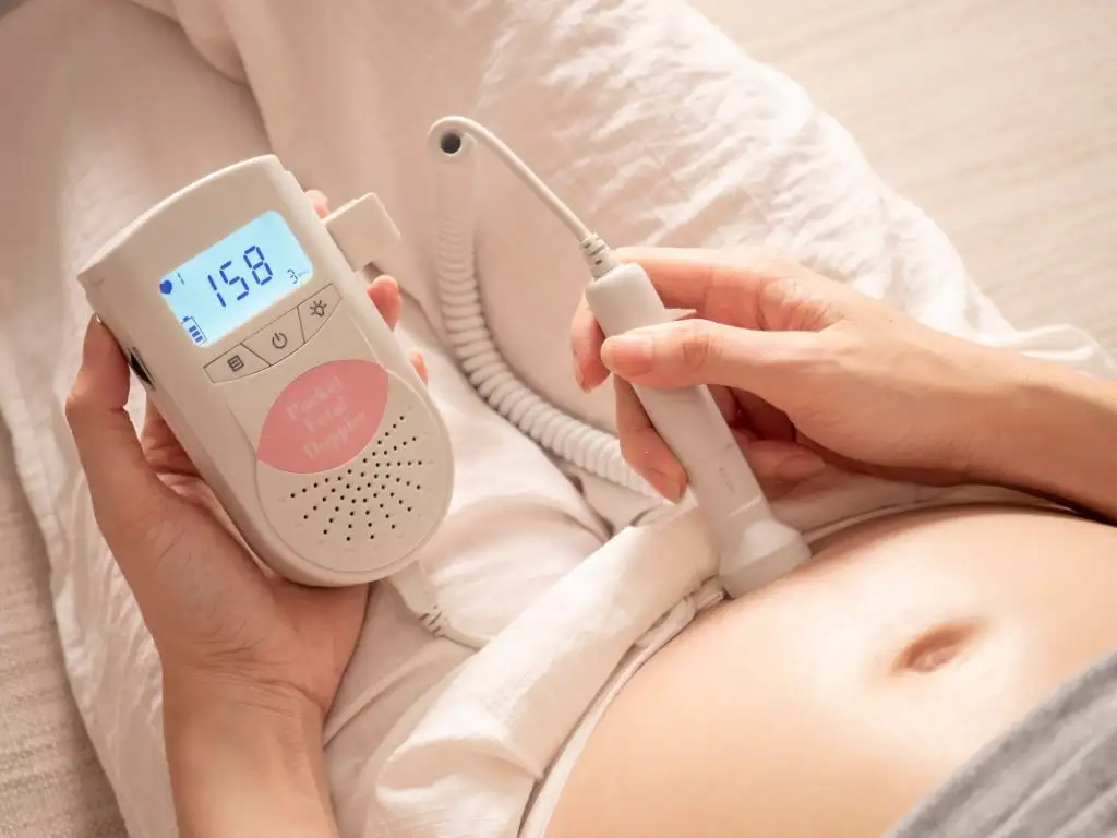 baby fetal doppler heartbeat rate