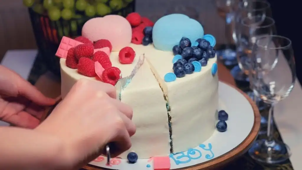 gender reveal cake 3d ultrasound studio baton rouge